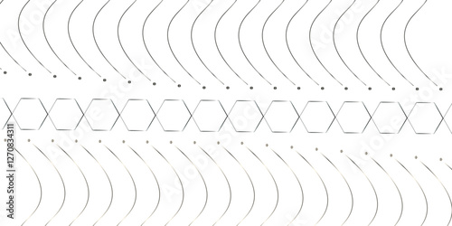 Wallpaper Mural Modern Abstract Vector Wave Design with Dynamic Curves and Geometric Line Patterns Background. Spiral and Zigzag Line Art with Trendy Squiggle Patterns for a Unique Graphic Design Concept. Torontodigital.ca