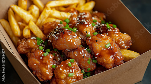 pork chop with french fries