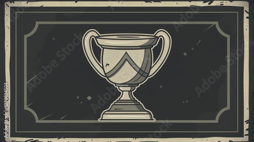 Vector Trophy Design, Award and Victory Illustration