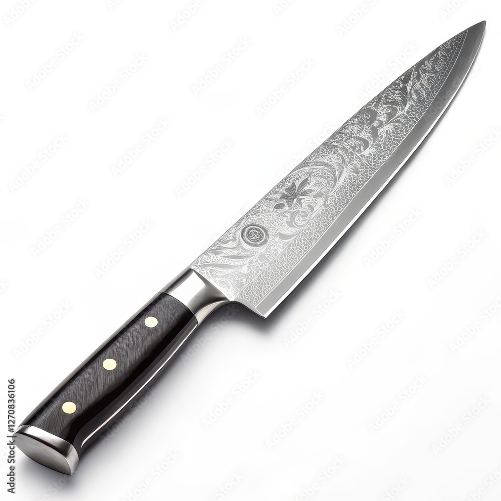 Mastering Culinary Skills A Chef's Precision Knife Kitchen Counter Photography Bright Lighting Close-Up Artistry in Cooking Mastering Culinary Skills A Chef's Precision Knife Kitchen Counter Photography Bright Lighting Close-Up Artistry in Cooking