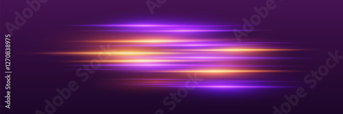 Abstract neon background of speed and light.