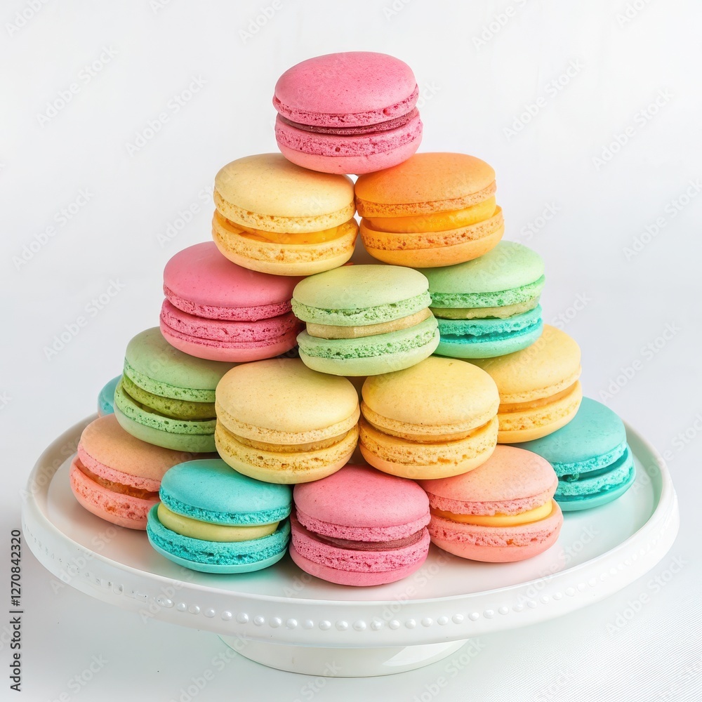Colorful Macarons Display Bakery Food Photography Bright Setting Close-Up Treats for Every Occasion Colorful Macarons Display Bakery Food Photography Bright Setting Close-Up Treats for Every Occasion