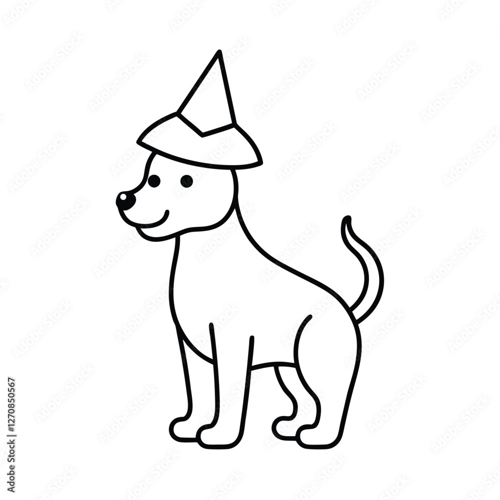 Fototapeta premium dog with a bone