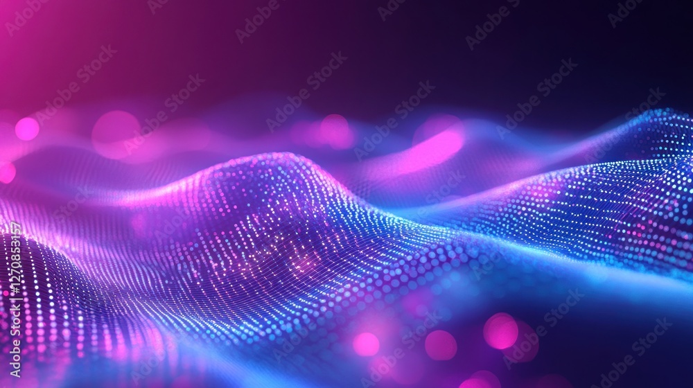 Abstract Digital Wave Pattern Abstract Digital Wave Pattern