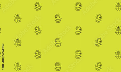 Seamless vector pattern with gemstones