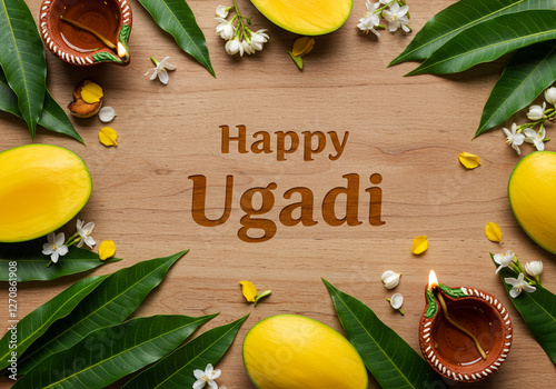 Happy Ugadi with Mango and ...