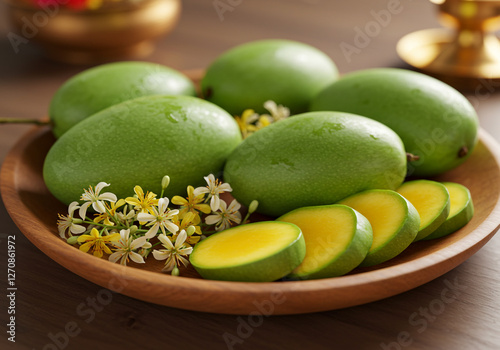 Ugadi Mangoes and Flowers