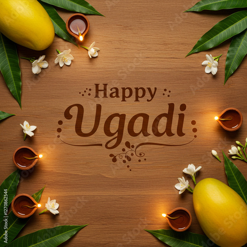 Happy Ugadi with Mangoes an...