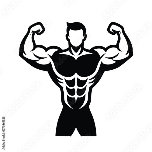 illustration of a muscular man