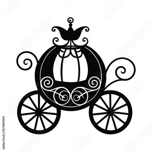 horse carriage vector illustration