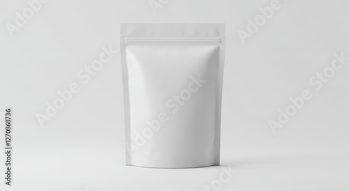 Matte Pet, Dog, Cat, Soil Supplement, Amendment, Conditioner, Food Packaging Pouch Bag Pack Mockup Blank Image isolated 3D Rendering 