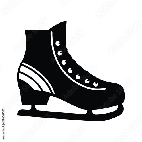 ice skates isolated on white background
