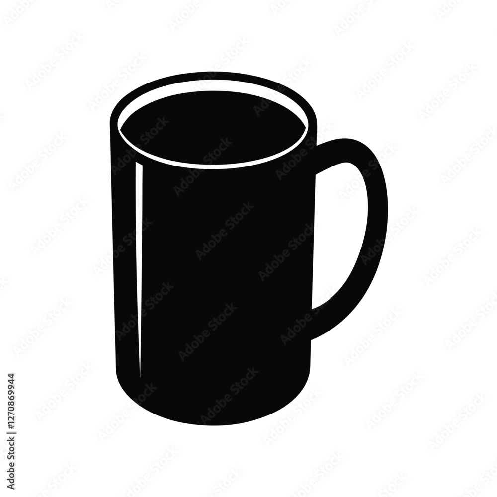 black cup isolated on white background black cup isolated on white background