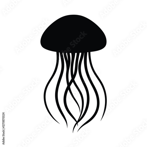 mushroom on black background