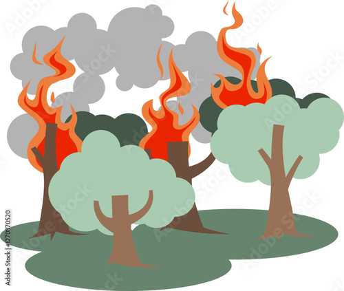 Forest Fires Illustration