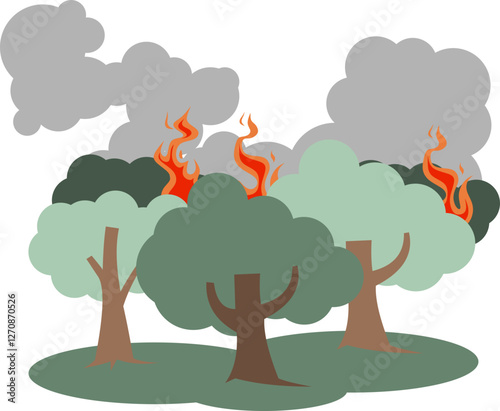 Forest Fires Illustration