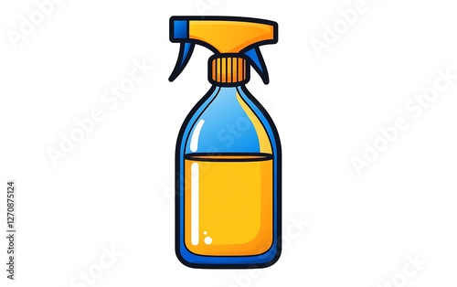 Cartoon Spray Bottle, Illustration photo