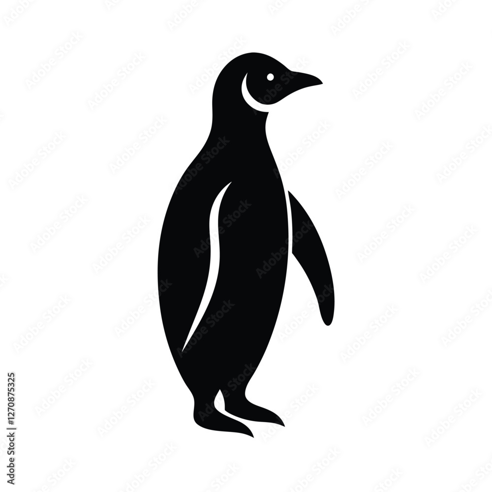 Fototapeta premium penguin silhouette vector