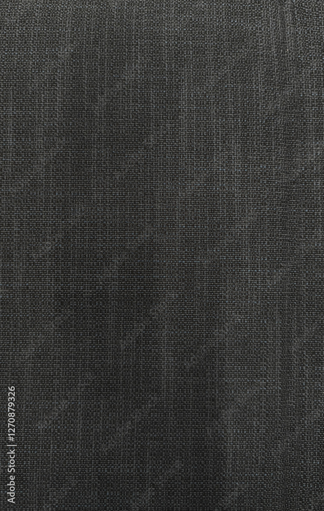 Dark gray plaid fabric for furniture, seat, bed, sofa, modern, clean Dark gray plaid fabric for furniture, seat, bed, sofa, modern, clean