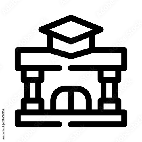 University Campus line icon