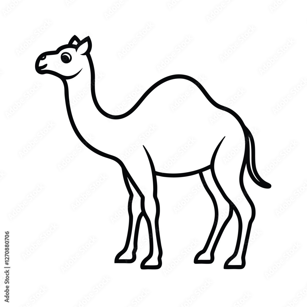 Fototapeta premium camel cartoon vector