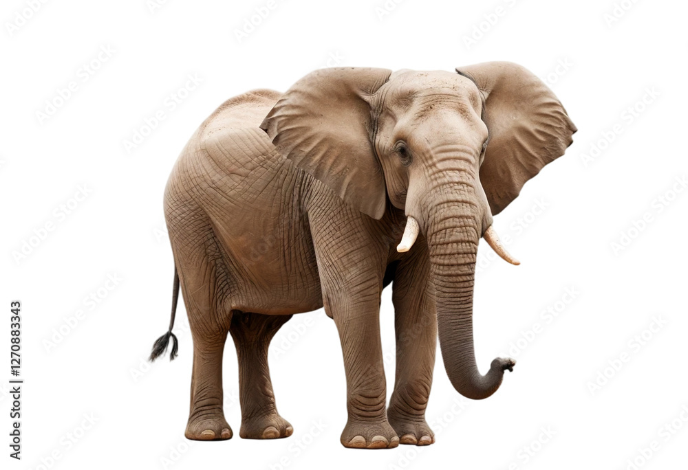 Fototapeta premium elephant isolated on transparent background