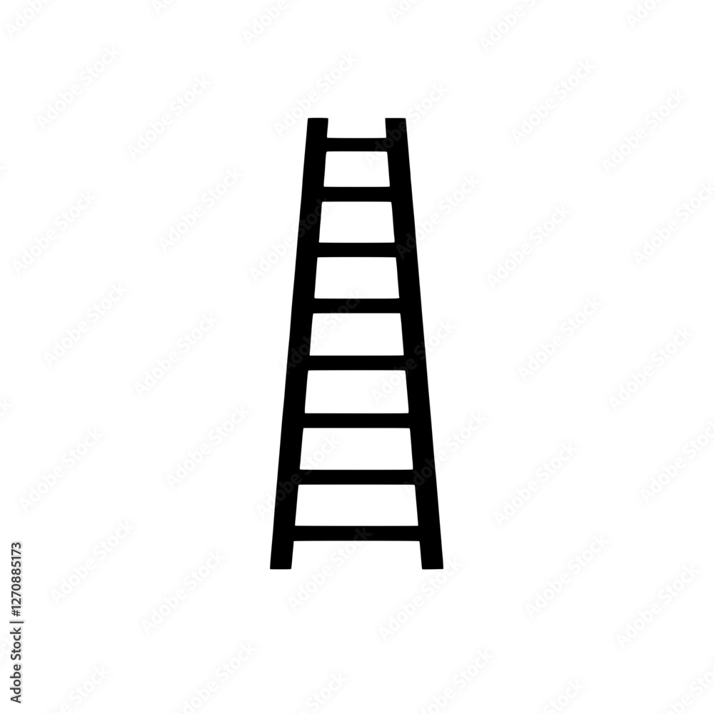 Ladder to Success: A simple yet striking image of a ladder. Ladder to Success: A simple yet striking image of a ladder.