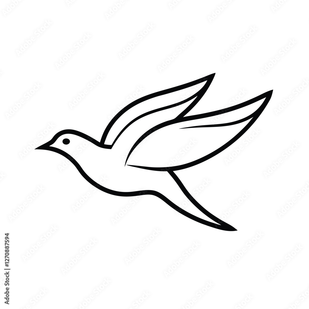 Obraz premium vector dove icon