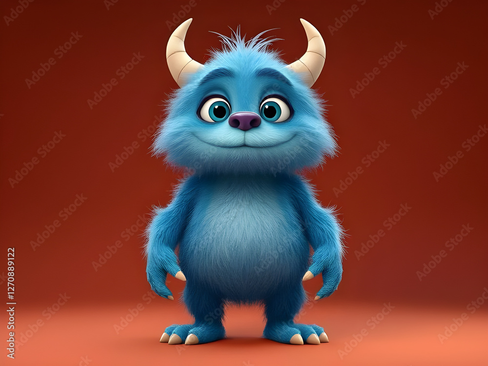 Fototapeta premium Smiling Furry Monster