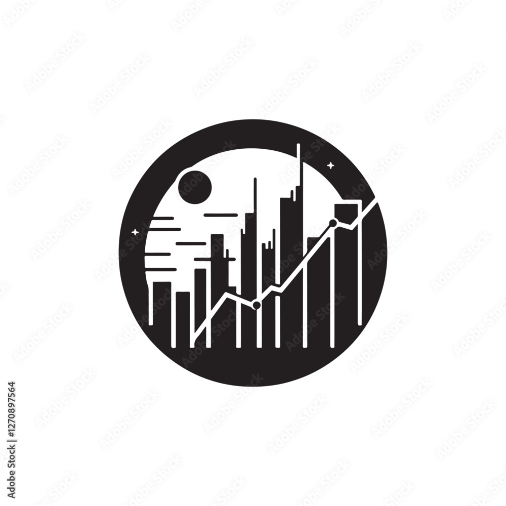 bar chart silhouette vector clip art design bar chart silhouette vector clip art design