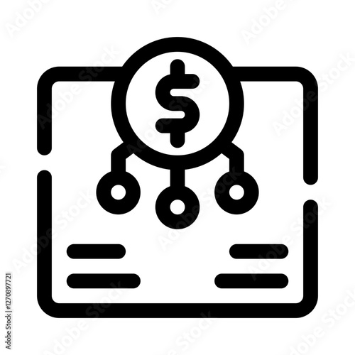 Portfolio Diversification line icon
