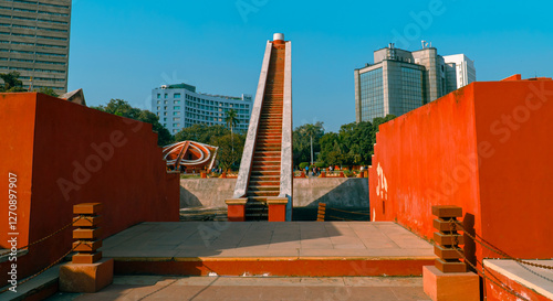 Astronomical instrument in Jantar Mantar, New Delhi, India 2025 photo