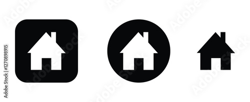 home icon button. main page vector symbol for web and app.