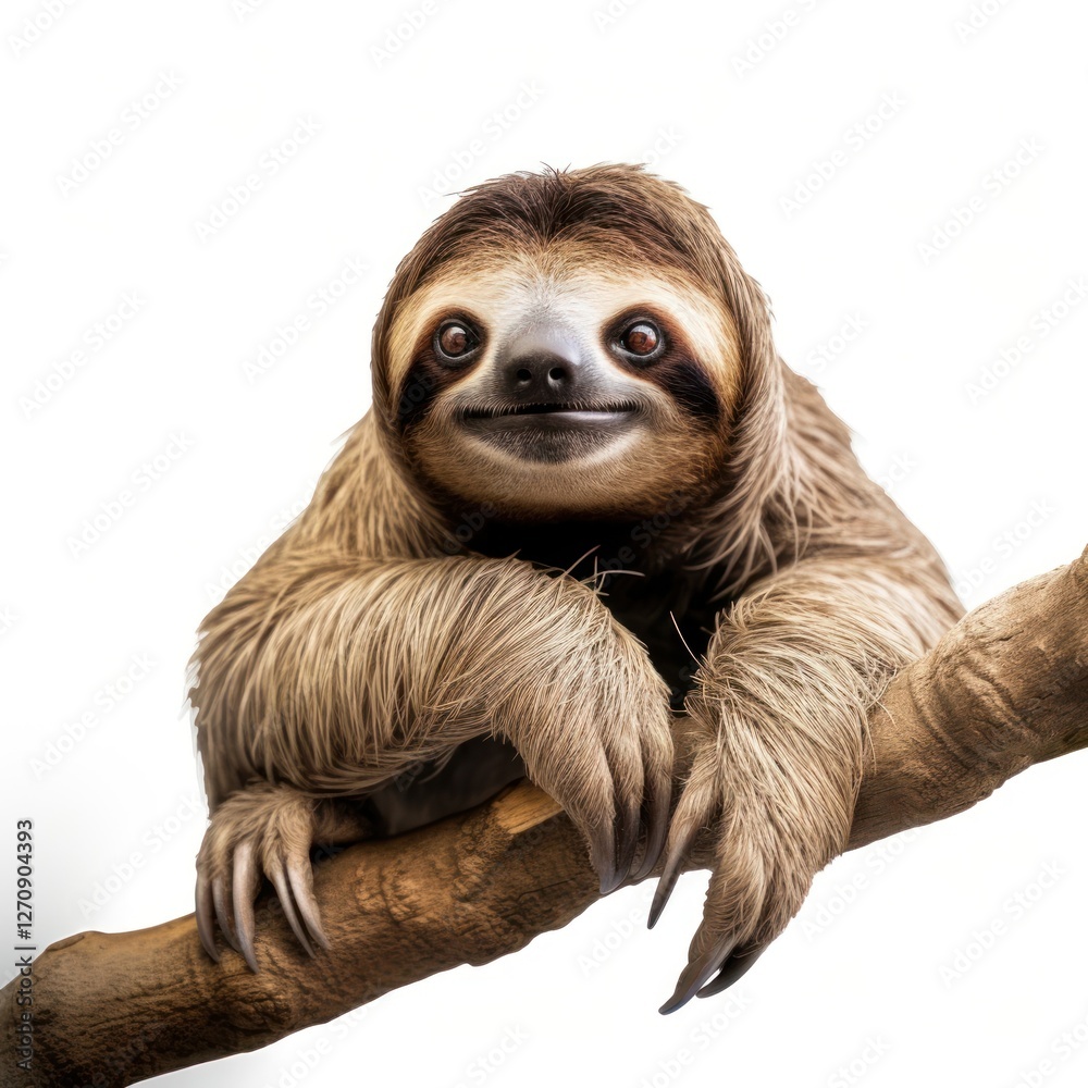 Fototapeta premium Sloth On Branch sloth wildlife animal.