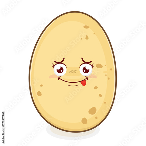 potato doubt face cartoon cute