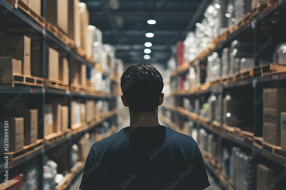 man standing in library man standing in library