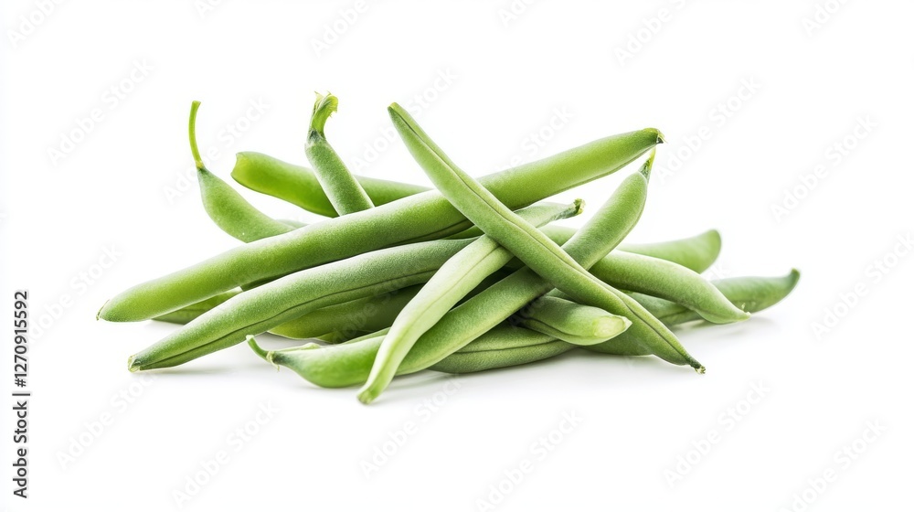 Green beans without background vector image Green beans without background vector image