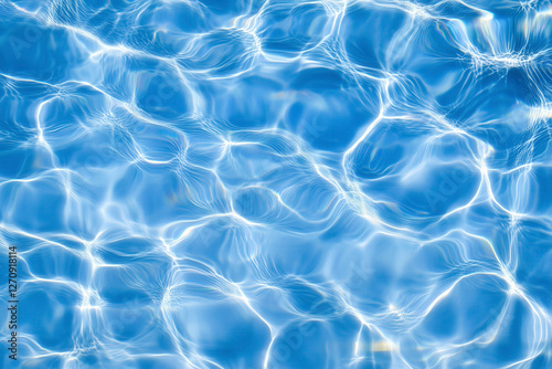 abstract blue color water wave, pure natural swirl pattern texture