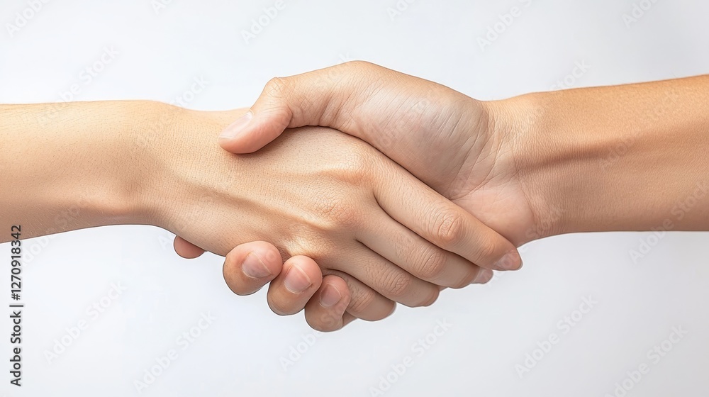 Professional Handshake Symbolizing Collaboration and Trust in Business Environment Professional Handshake Symbolizing Collaboration and Trust in Business Environment