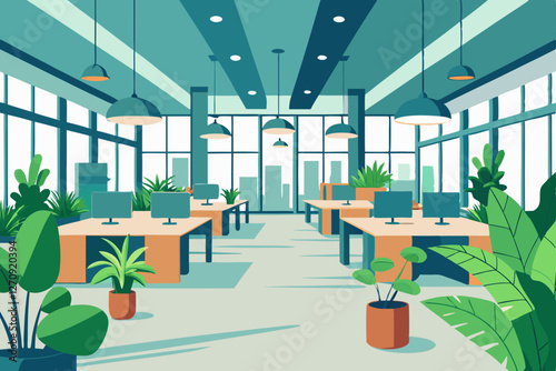 interior of a modern office