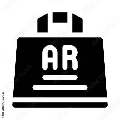 AR shopping glyph icon