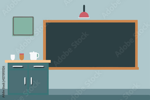 school board with a blackboard