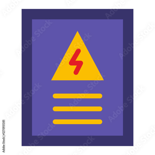 Electrical Panel Vector Design Icon Style