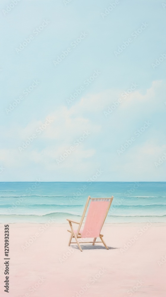 Beach furniture outdoors horizon.