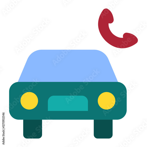 Roadside Assistance Vector Design Icon Style