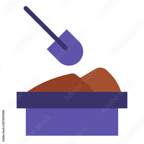 Sandpit Vector Design Icon Style