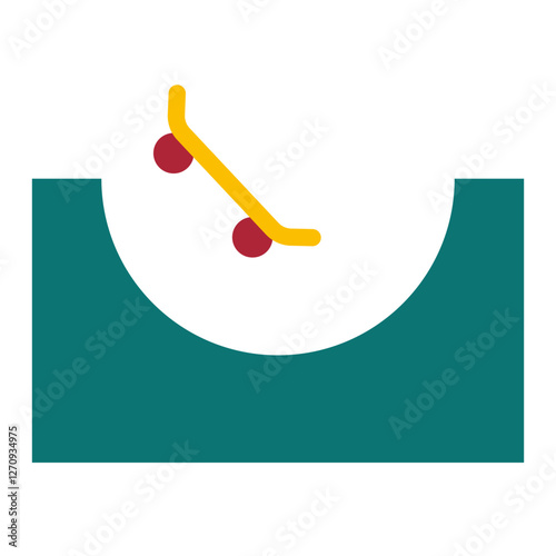 Skate Park Vector Design Icon Style