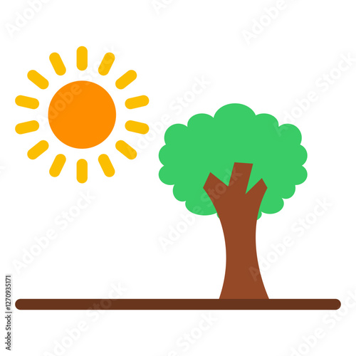 Green Space Vector Design Icon Style