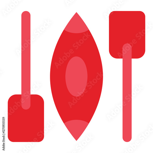 Paddleboat Vector Design Icon Style