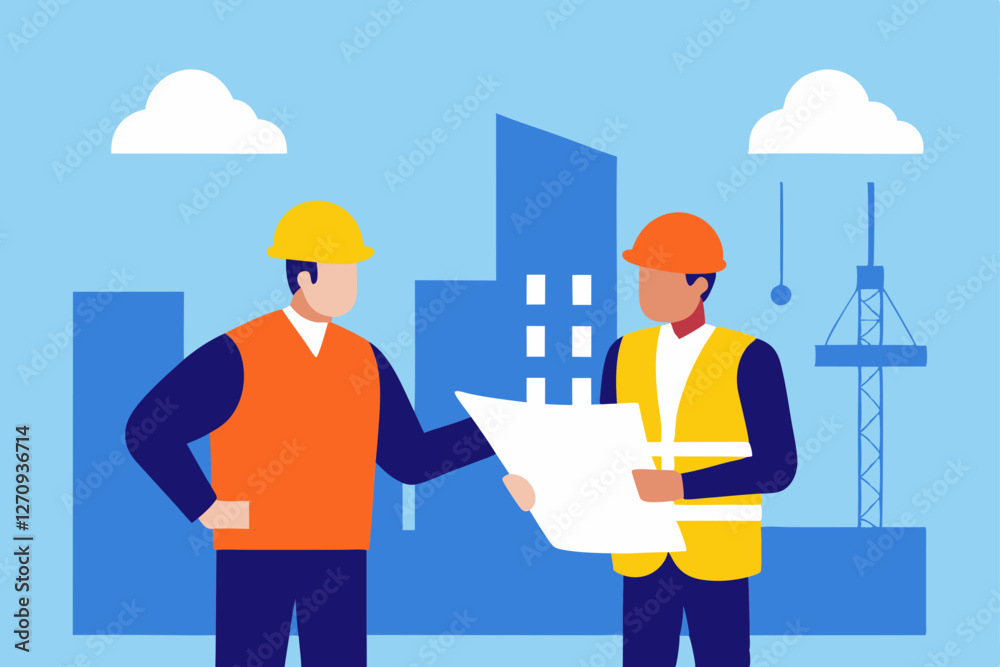 construction workers in warehouse construction workers in warehouse
